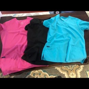 Jockey scrub tops, size M